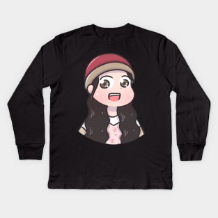 IU strawberry moon Kids Long Sleeve T-Shirt